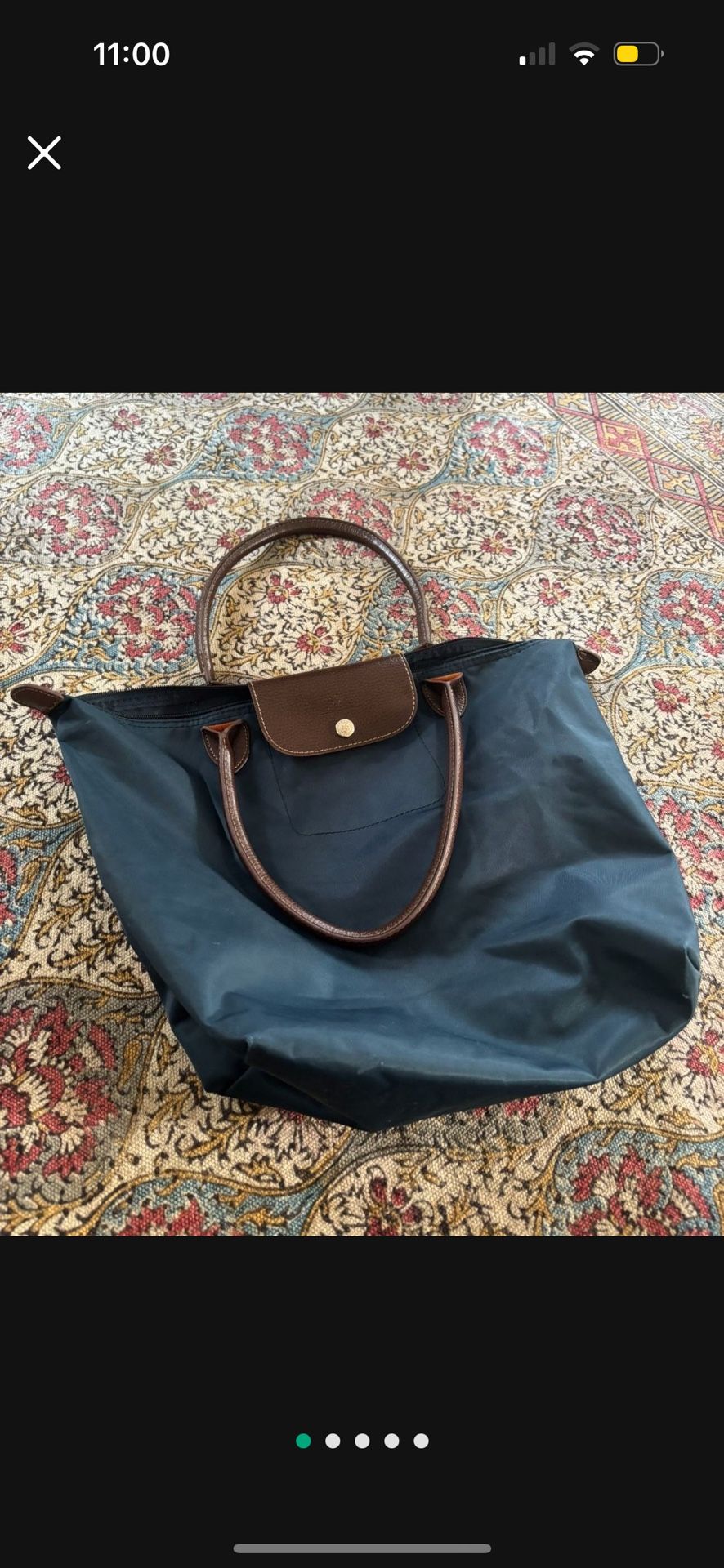 LOW PRICE MOVING- $225 + TAX RETAIL NAVY BLUE MEDIUM LONGCHAMP PURSE