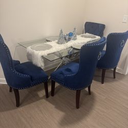 Glass Dining Room Table With Chairs 