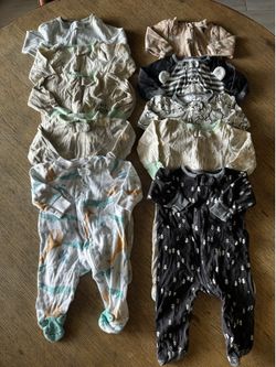 Baby clothes 0-3 month sleepers