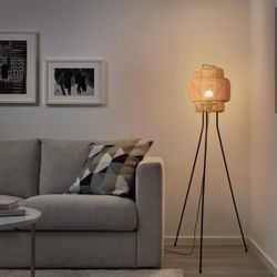 IKEA SINNERLIG Floor lamp, bamboo/handmade