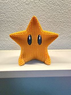STRATA 3D Prints - Knitted Super Mario Star