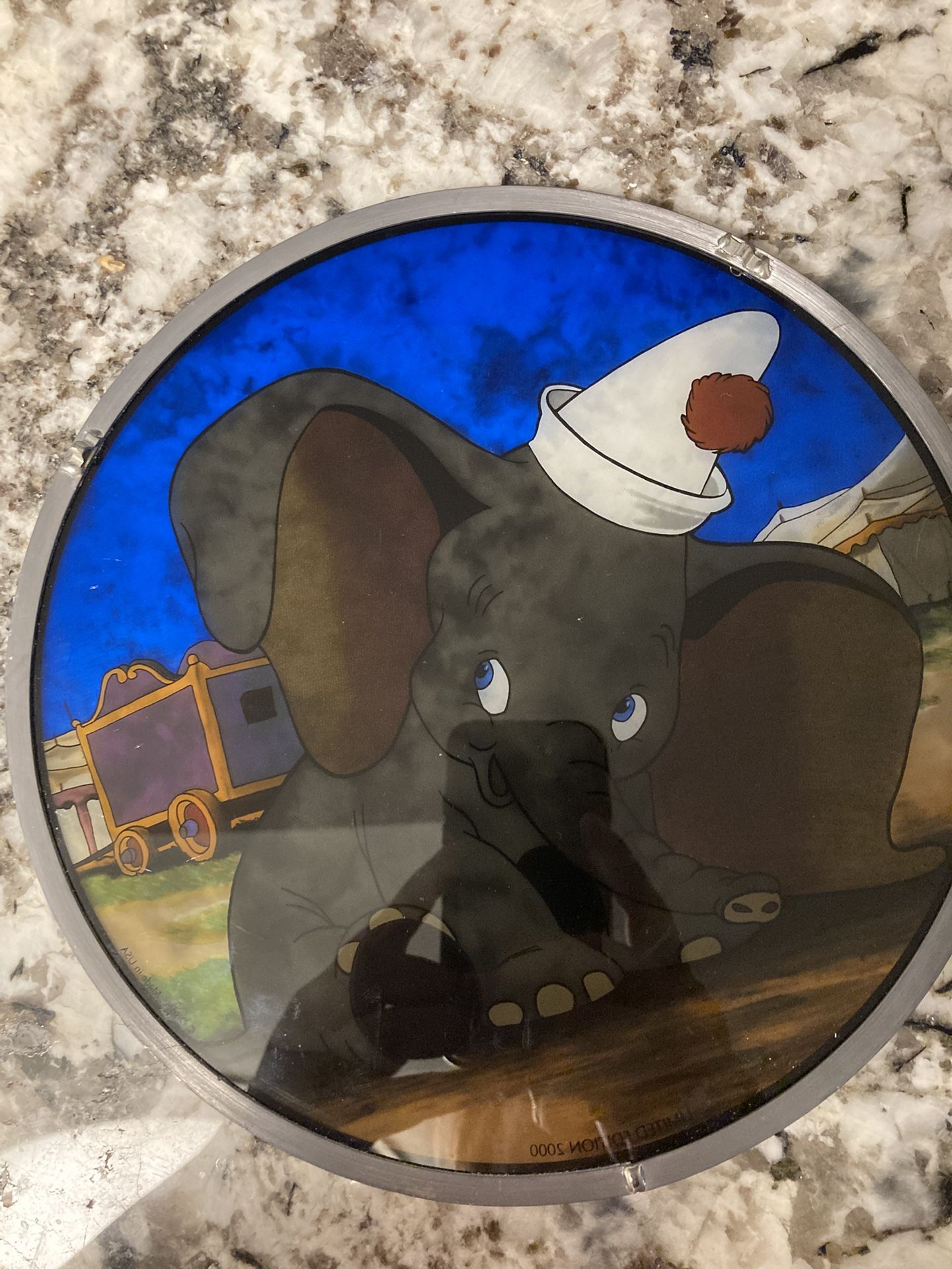 Vintage Dumbo Stained Glass