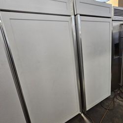 72" GE MONOGRAM COLUMNS REFRIGERATOR AND FREEZER PANEL READY 