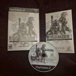 Metal Gear Solid 2: Substance - PlayStation 2, 2003 - Complete W Box and Manual 