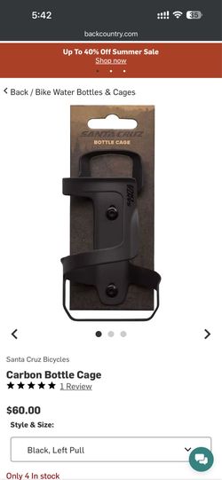 2 Santa Cruz Carbon Bottle Cage