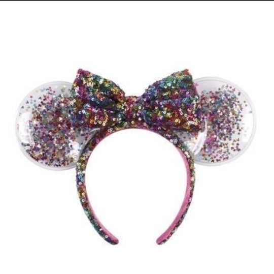 Disney Minnie Mouse Sequined Ear Headband with Bow