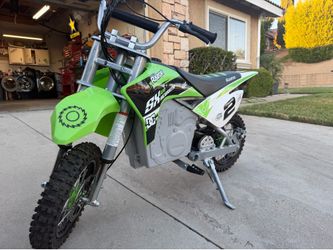 Razor electric dirt bike.