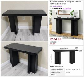 42 inches Console