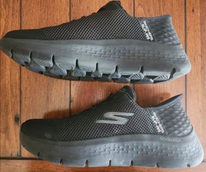 Skechers black go walk Slip ins womans size 9