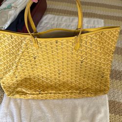 GOYARD Tote Bag Pouch SAINT LOUIS GM Yellow for Sale in