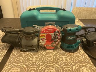 2 Corded Sanders 1 - Makita Orbital Sander,  1 x Porter Cable 1/4 Sheet Sander.