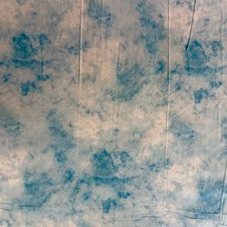 Blue and white pattern backdrop 9ft x 9ft