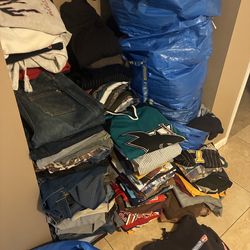 lot of vintage clothing