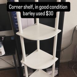 White 5 Corner Shelf 