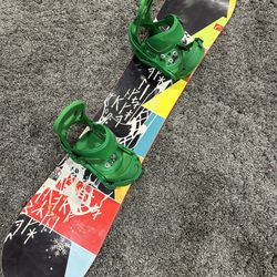 Head WIDE 155 Cm Snowboard/Burton Binding/New Wax/Also Sell Boots/Gloves/Bib/Coat/Ski Mask/Helmet/Goggles