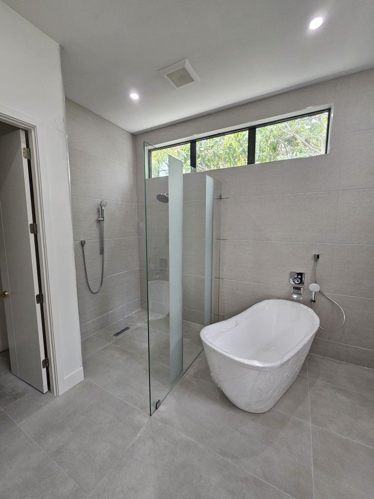 Tempered Glass Door.
