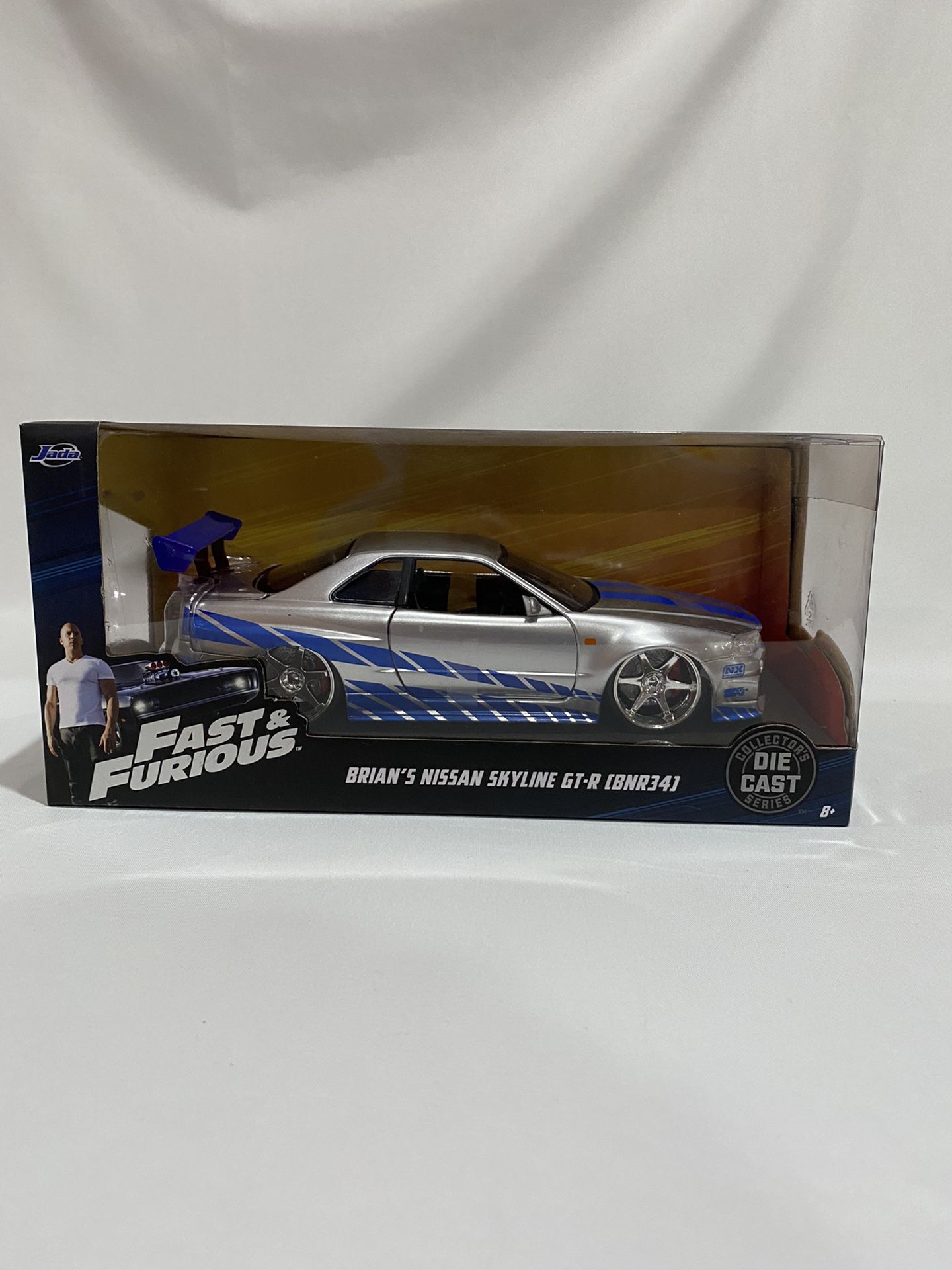 Fast and Furious Nissan Skyline GT-R R34 Collectible Car Toy