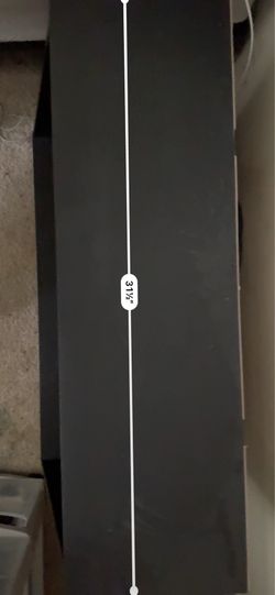 Black tv stand