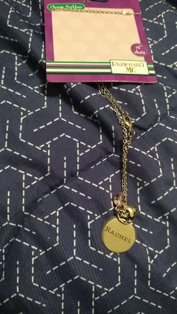 Rachel personalized neckace