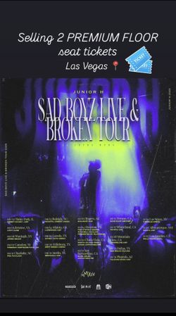 2 JUNIOR H PREMIUM FLOOR SEATS LAS VEGAS