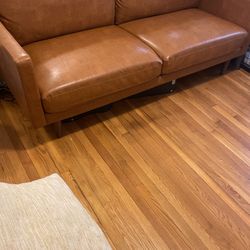 Faux Leather Sofa