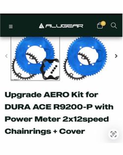 Chain ring Alugear aero kit for Shimano