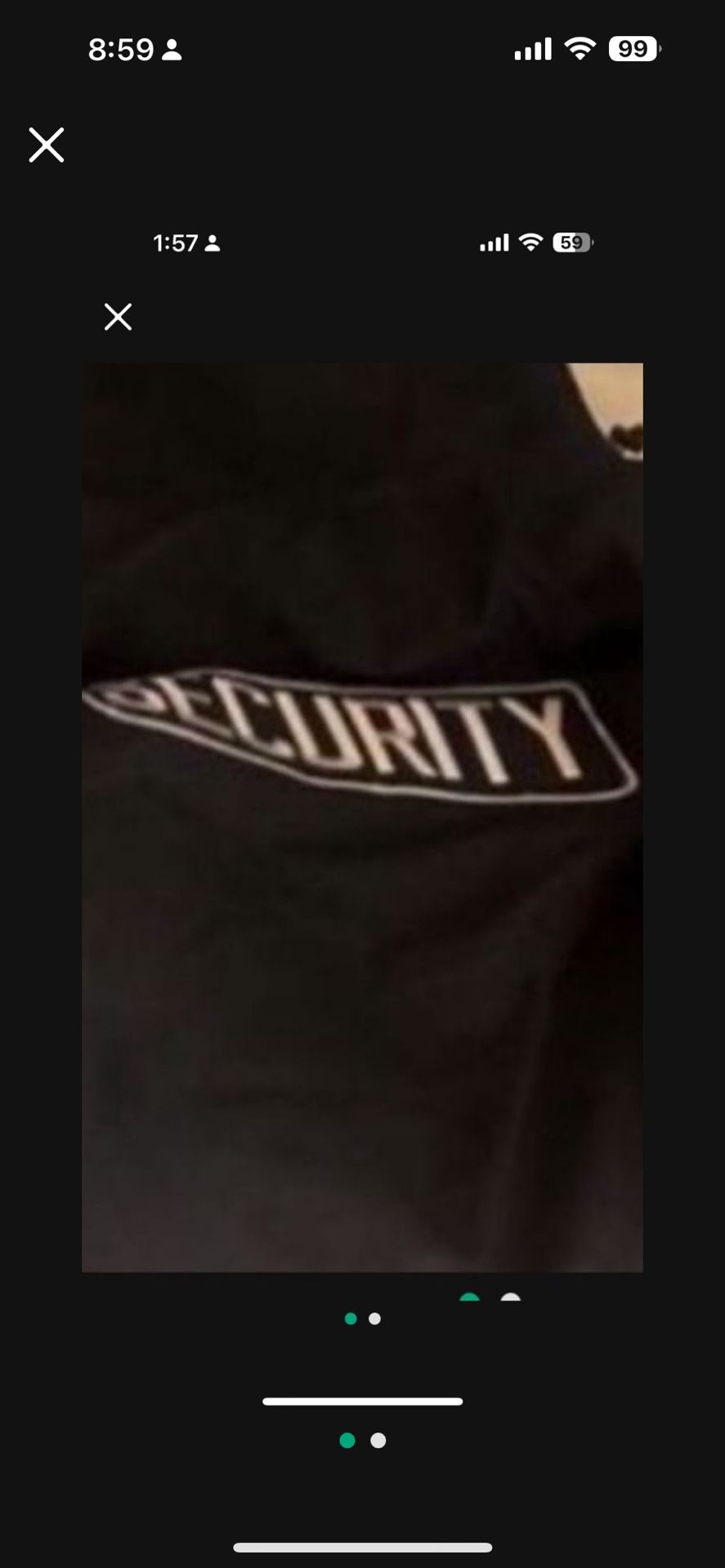 Medium Security Jacket With Cap $5