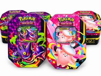 Pokémon Mega Gengar & Mega Clefable Moonlit Tins