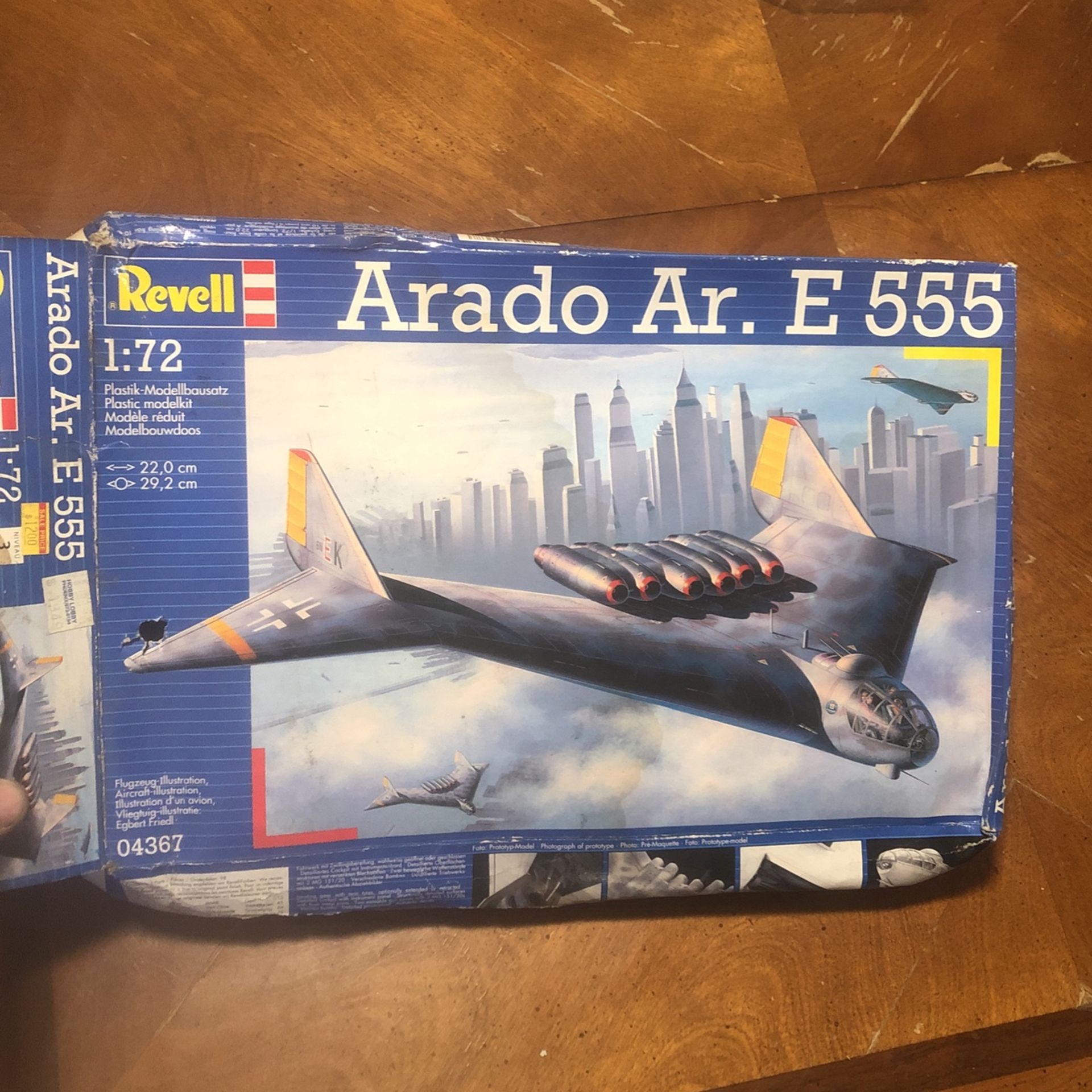 Arado Ar. E 555 Model aircraft by Revell Airplane Jet
