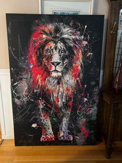 Abstract Lion print 40x60