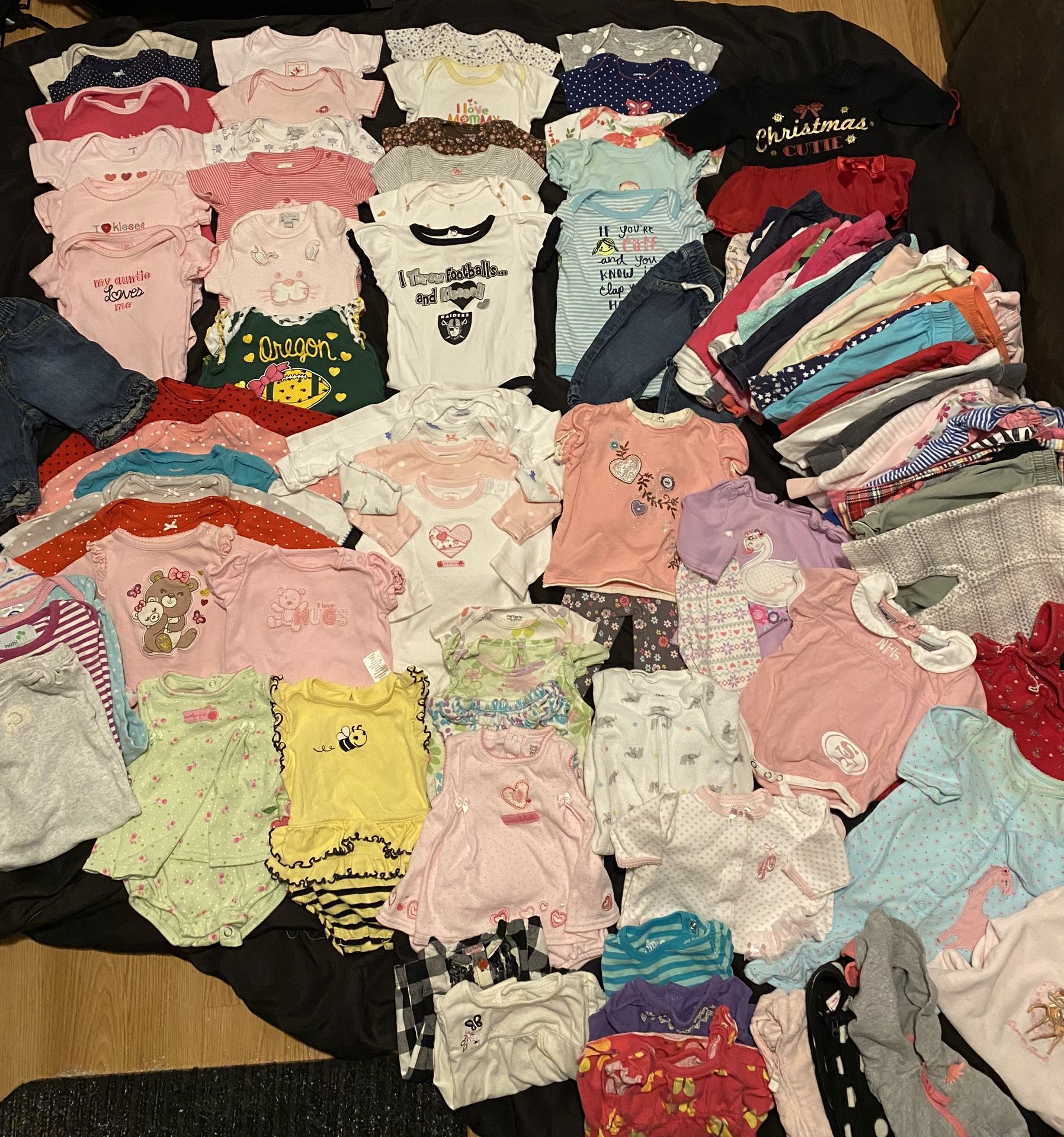 Baby Girl Clothing Lot 0/3 Months! So Much Stuff! 