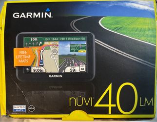 Garmin Nuvi 40LM Navigator, Lane assist, Speed limit indicator, Trip milage