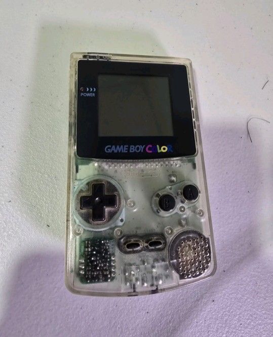 Nintendo Gameboy Color Clear Handheld System