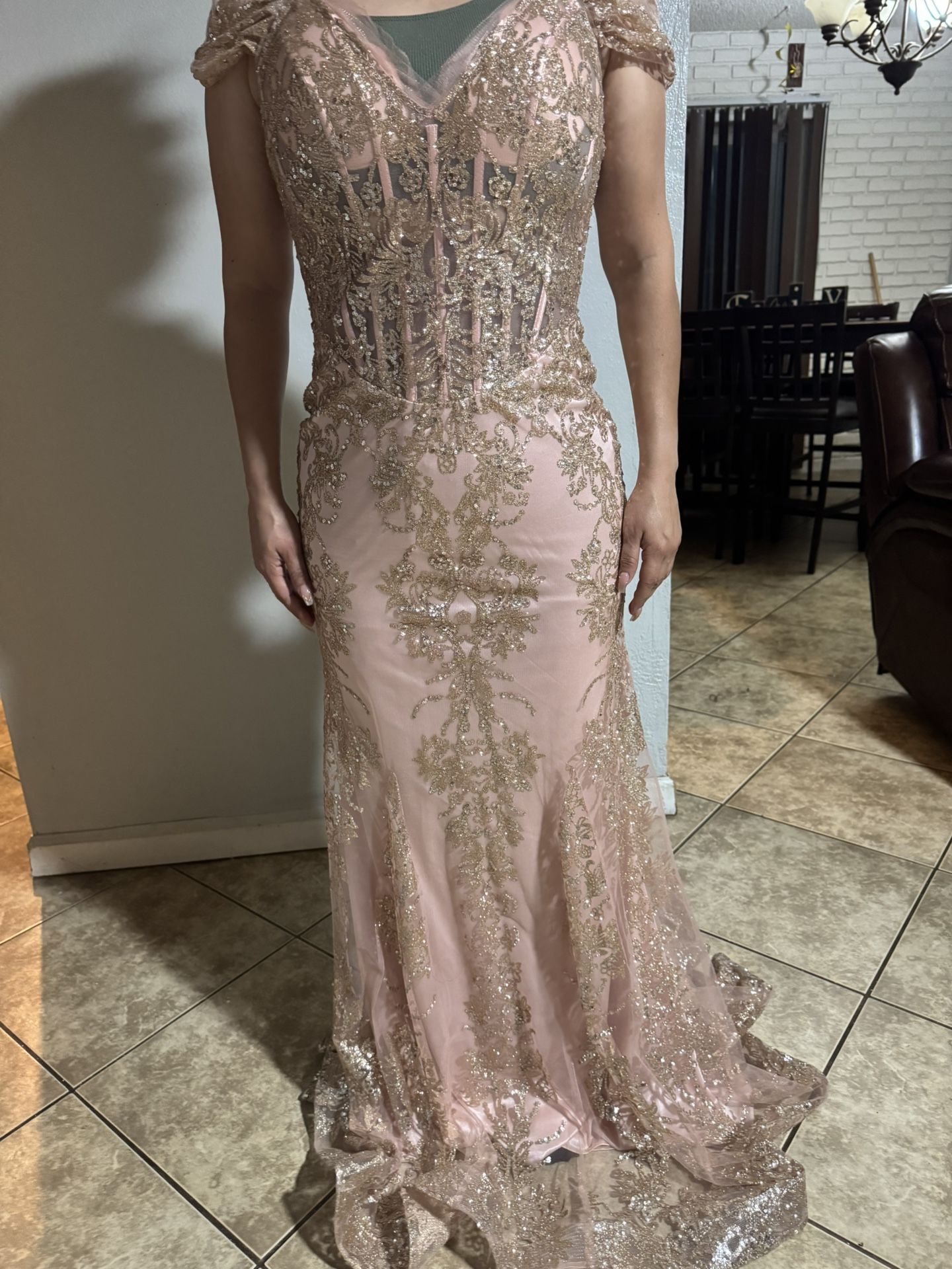 Rose Gold Dress Size 10