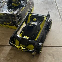 Ryobi electric multi blade self propelled 21 inch mower kit