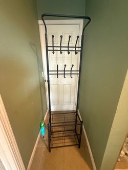 Coat hanger and shoe rack