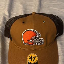 Carhartt × '47 Adult Cleveland Browns Brown Adjustable Trucker Hat