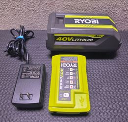 Ryobi 40V 4Ah Lithium Battery with Charger