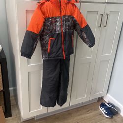 Boy Snow Jacket With Bib Size 6