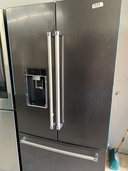 Kitchen aid French door dark stainless