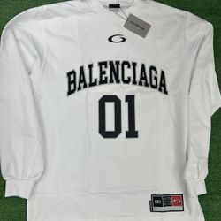 Balenciaga Jersey Shirt White 