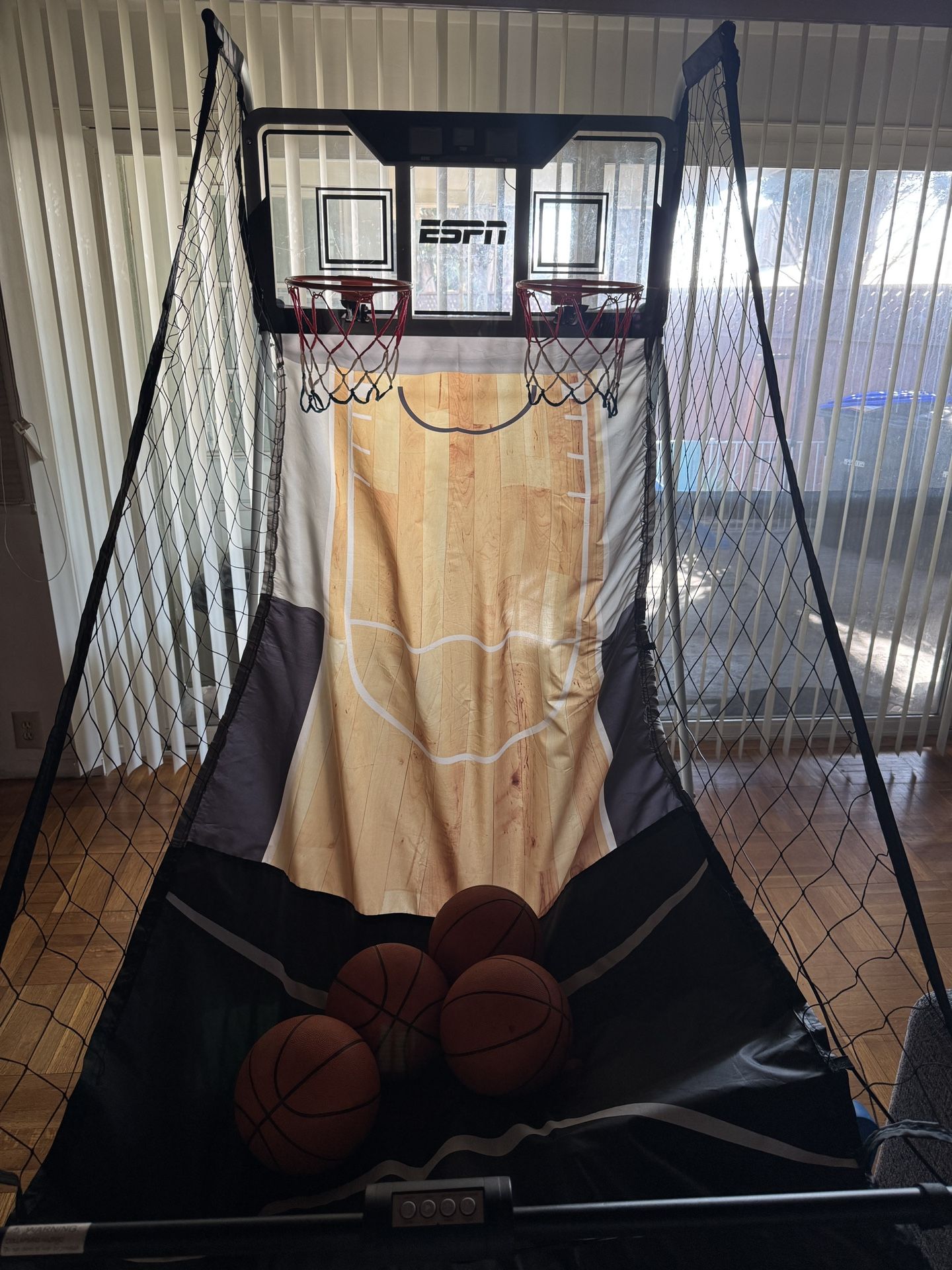 ESPN 2 Player Basketball Hoop Arcade