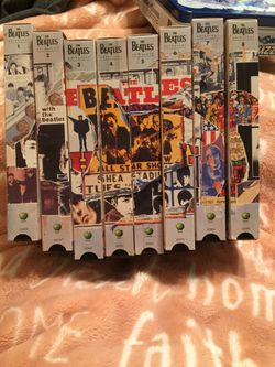 The Beatles Anthology 1-8 VHS tapes
