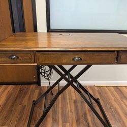 Wood Motorized Adjustable Standing Desk