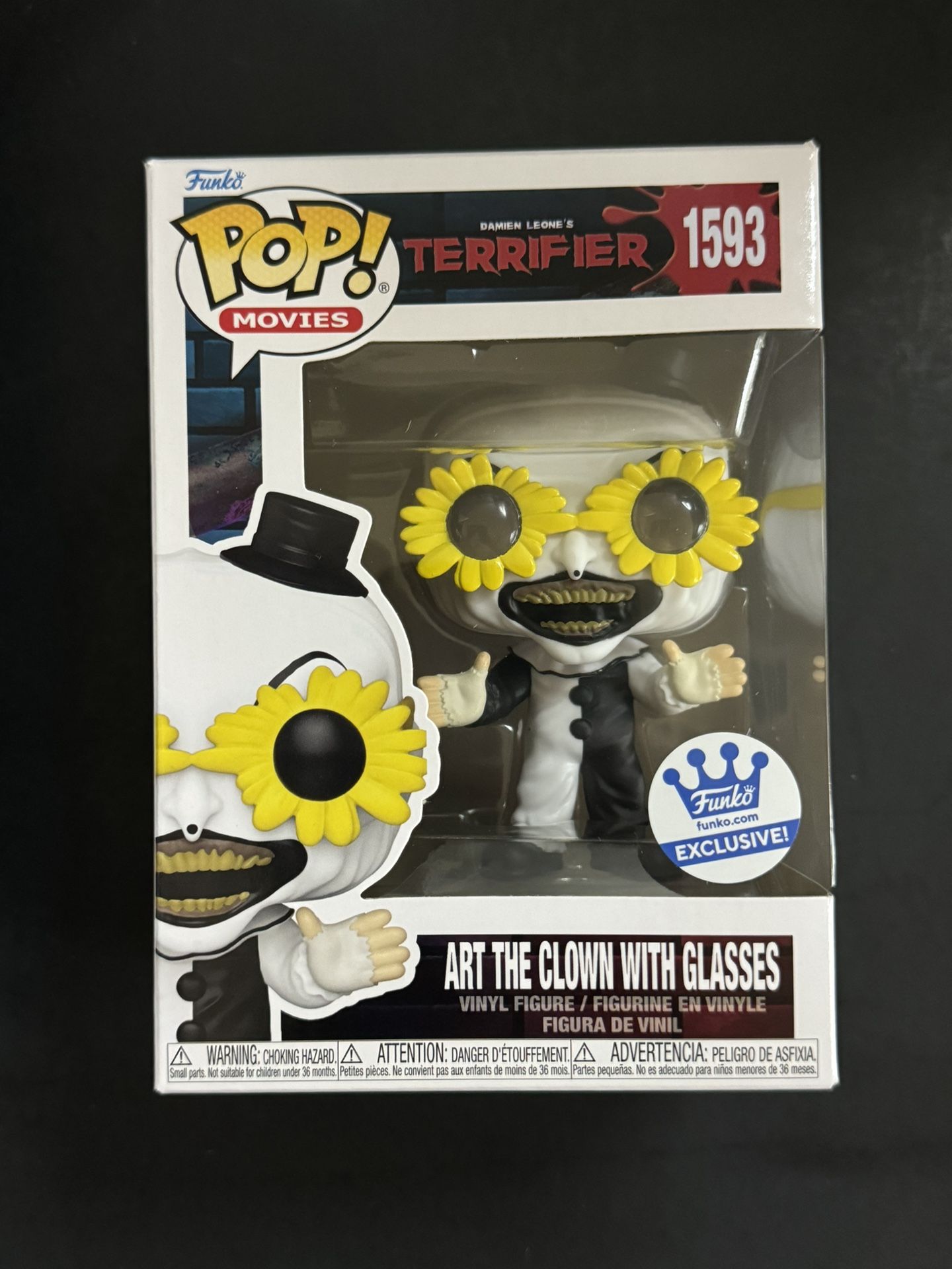 Funko POP! Terrifier Art The Clown W/ Glasses Funko Shop Exclusive