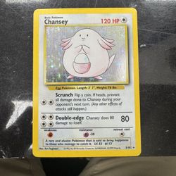 Pokemon Cards - Chansey Holo 3/102 Unlimited Base Set