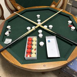 3 In 1 Dinning / Gaming Table With 6 Chairs