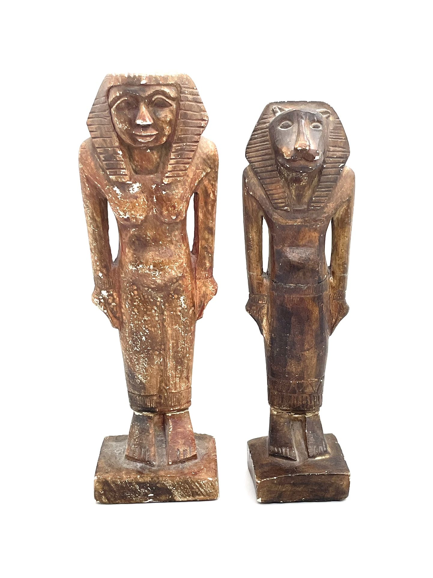 Egyptian King Tut And Deity Statues