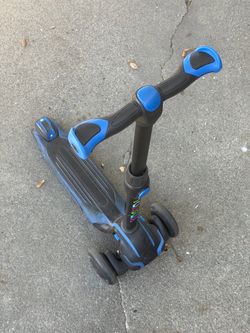 Jetson 3-Wheel Kids Scooter — Light-Up Wheels, Adjustable Height (Blue)