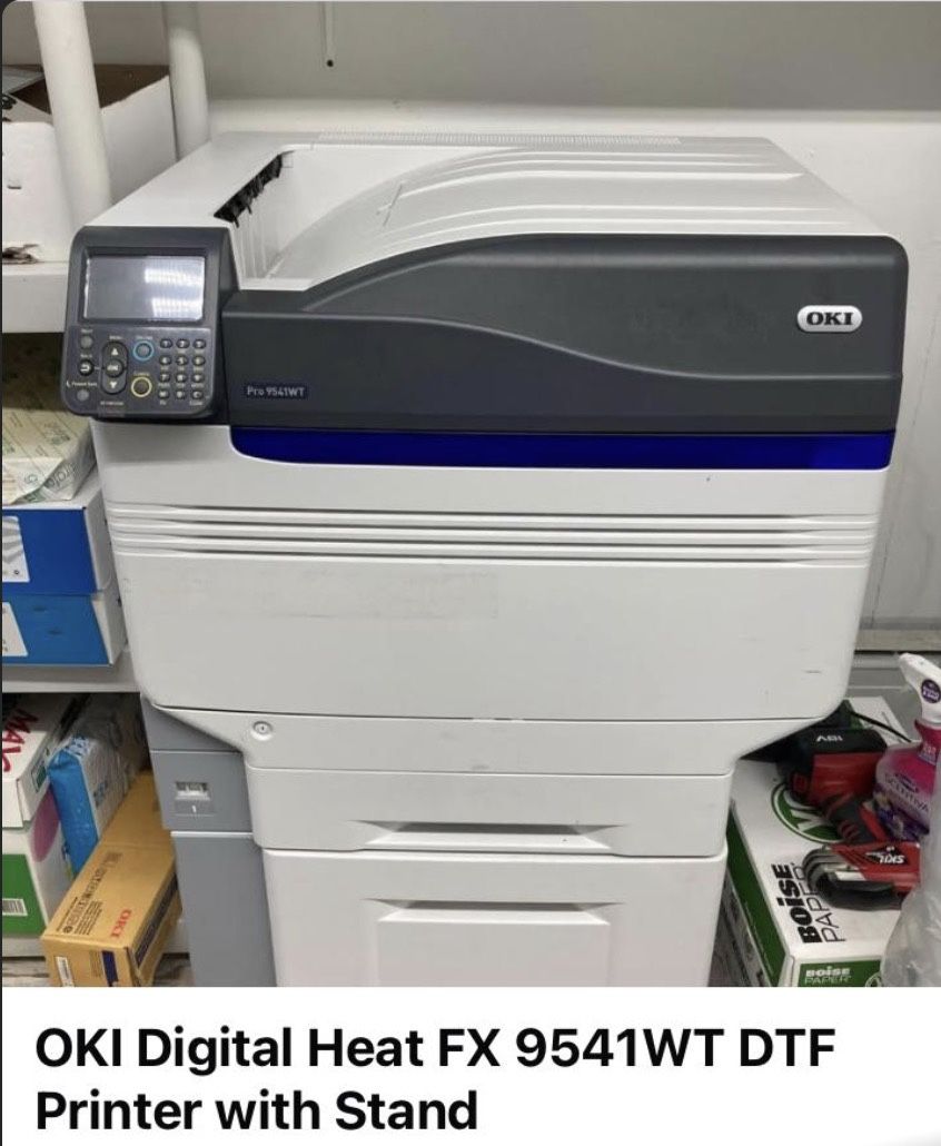 OKI Digital Heat FX 9541WT DTF Printer with Stand